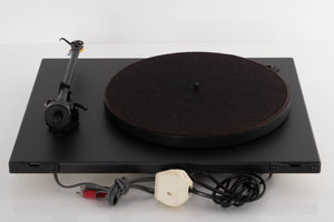 Rear view of a used Goldring GR1.2 Turntable W/ Linn Basik Cartridge in a Black finish