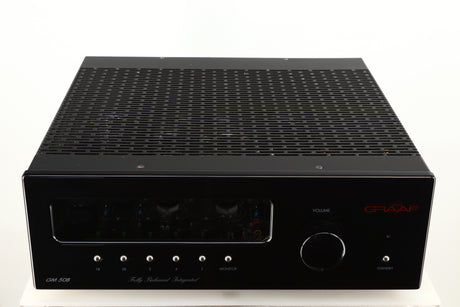 Top of a used Graaf GM50 Integrated Amplifier in a black finish