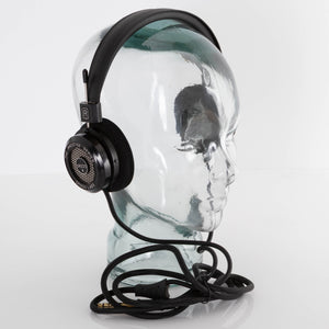 Front left angle of used Grado SR225X Headphones in a Black finish