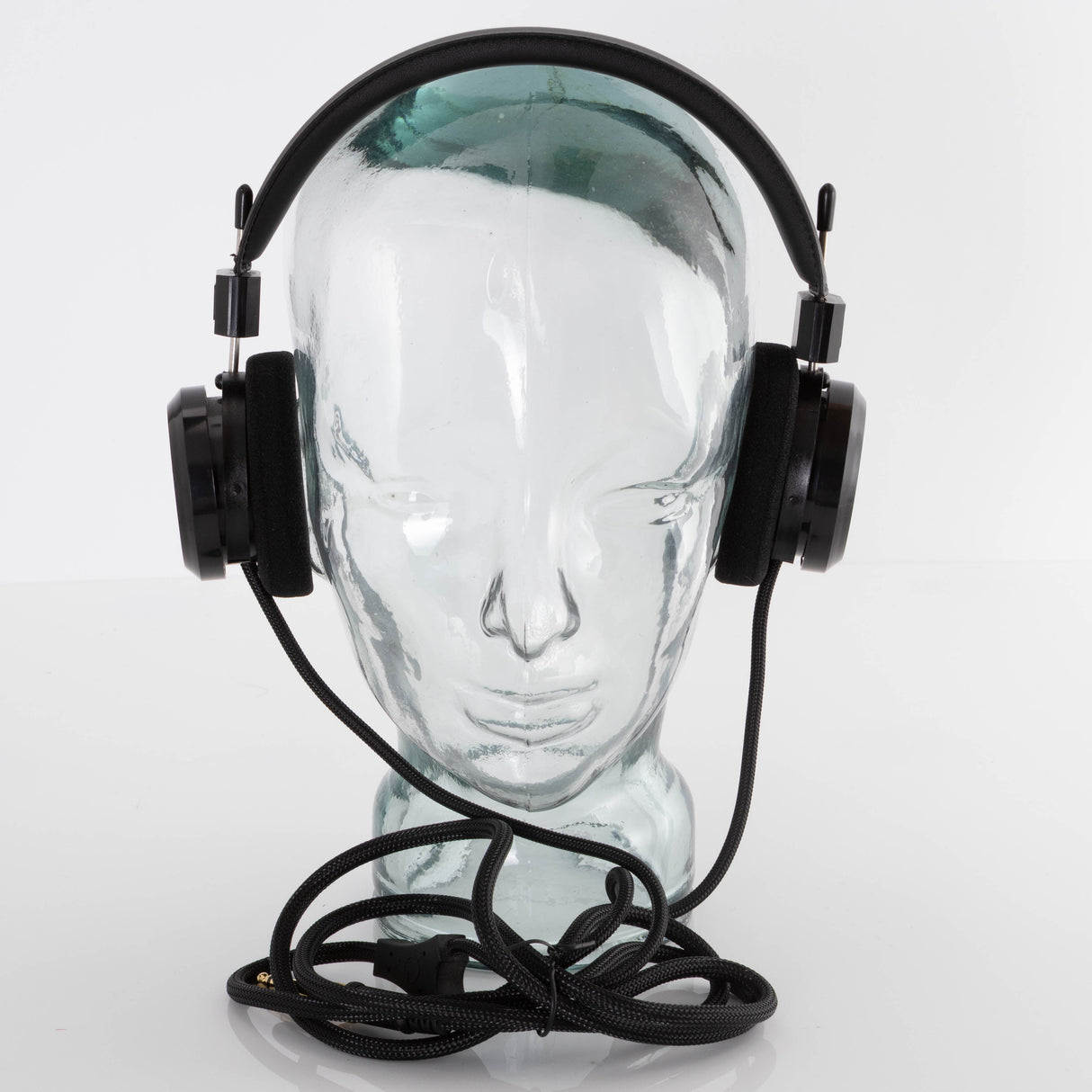 Front view of used Grado SR225X Headphones in a Black finish