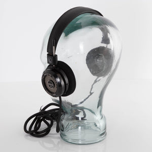 Rear right angle of used Grado SR225X Headphones in a Black finish