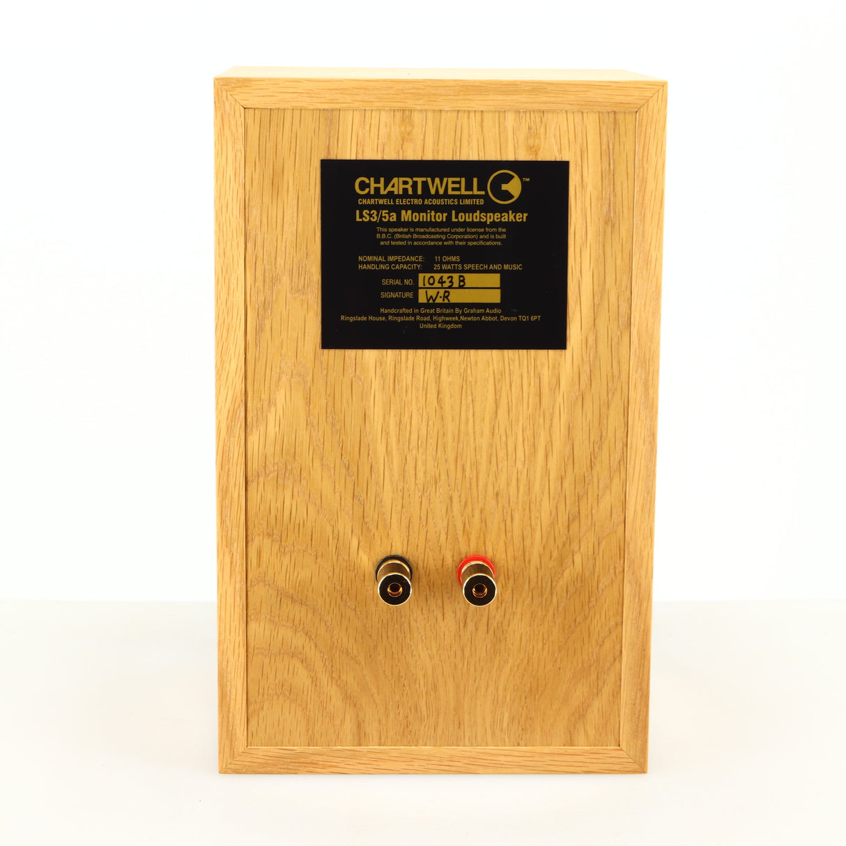 Graham Audio Chartwell LS3/5A Standmount Speakers - Oak