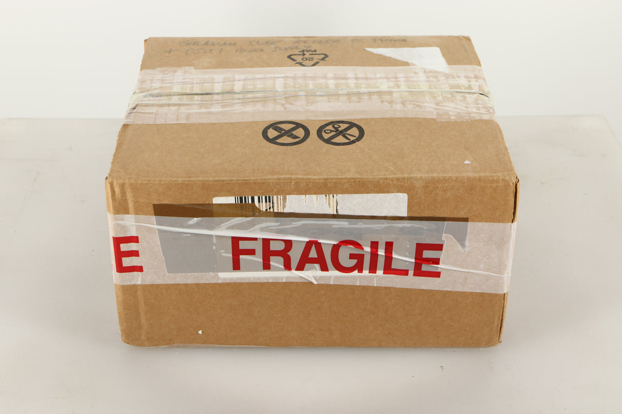 Box of a used Graham Slee Reflex C MC Phonostage