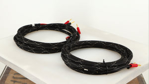 Rear left angle of used Graham Slee Spatia Speaker Cables 4.0m Pair 