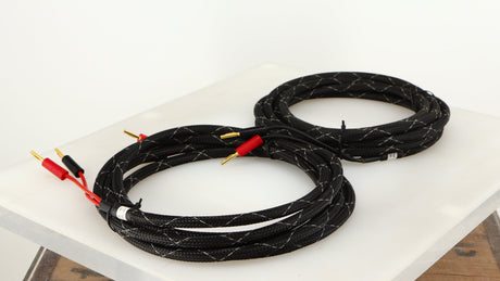 Rear right angle of used Graham Slee Spatia Speaker Cables 4.0m Pair 