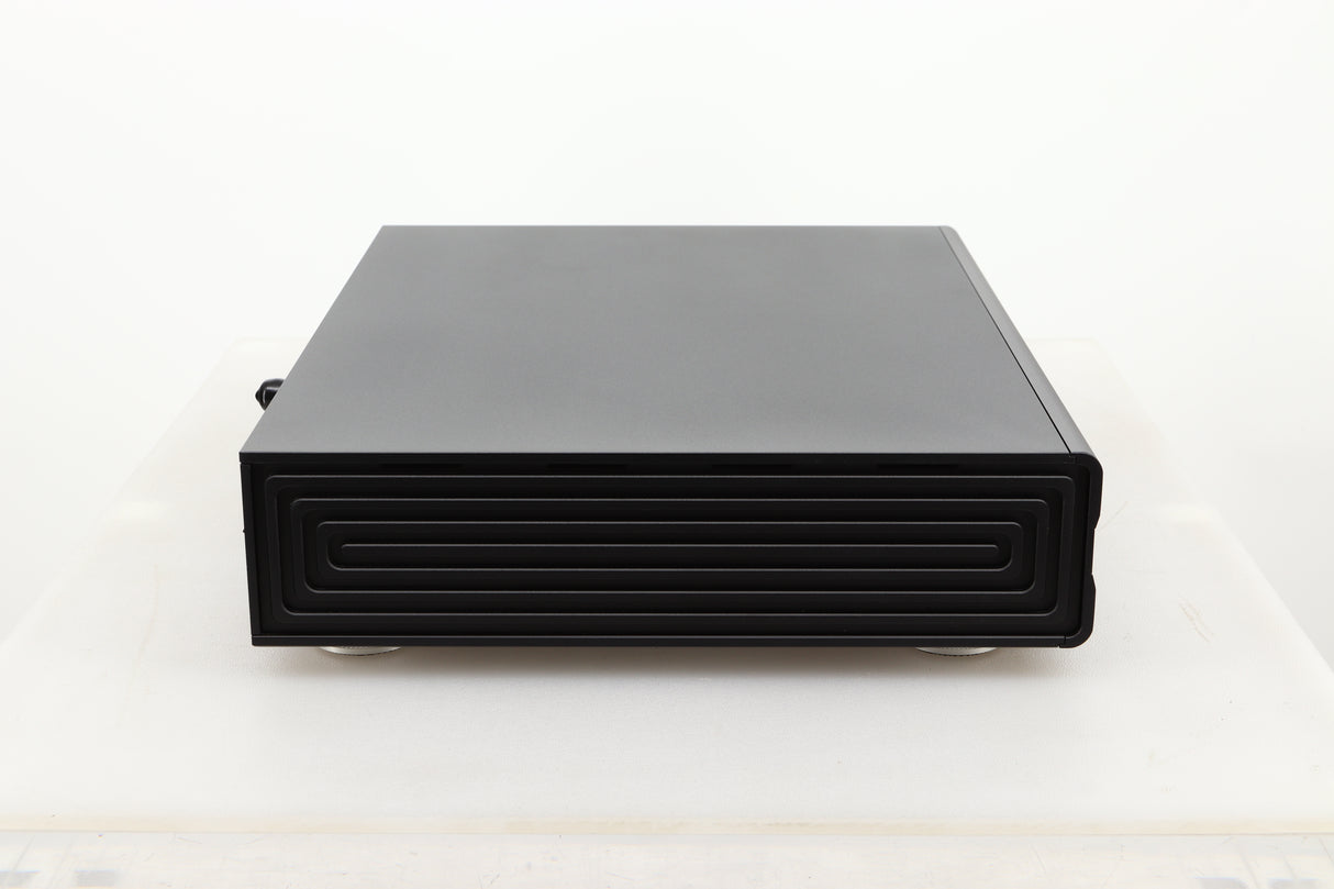 Side view of a used Gustard R26 Discrete R2R DAC in Black finish 