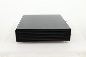 Side view of a used Gustard R26 Discrete R2R DAC in Black finish 