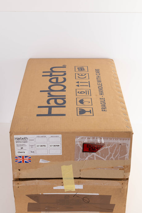 Box for a used Harbeth Compact 7ES 3 Standmount Speaker in a Cherry finish