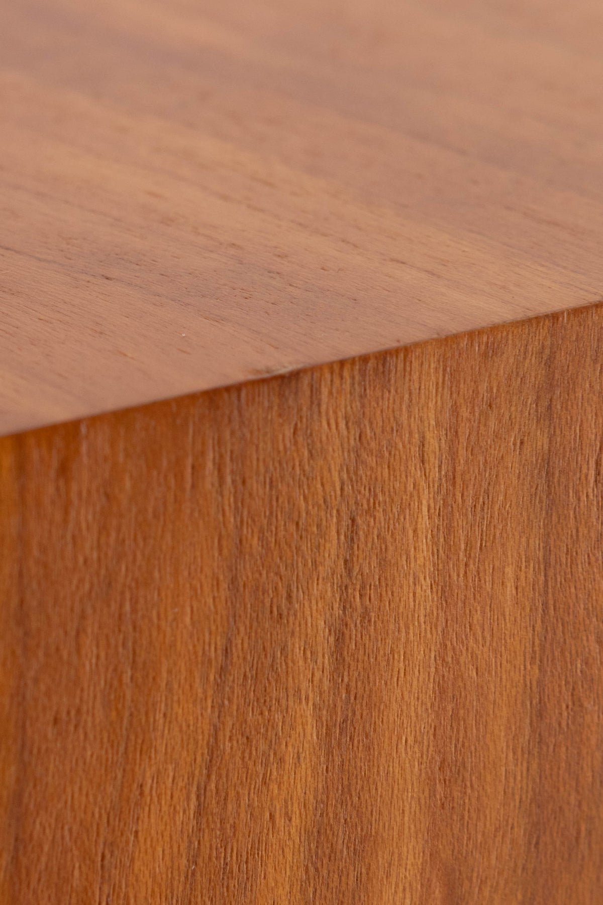 Close up of a used Harbeth Compact 7ES 3 Standmount Speaker in a Cherry finish showing small dink on right top edge