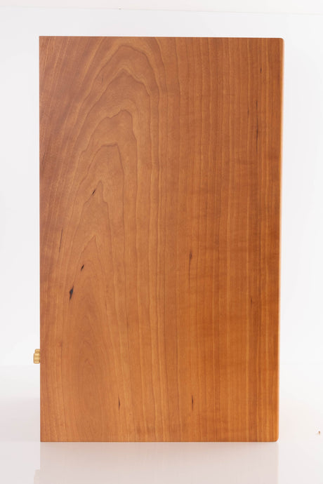 Left side view of a used Harbeth Compact 7ES 3 Standmount Speaker in a Cherry finish