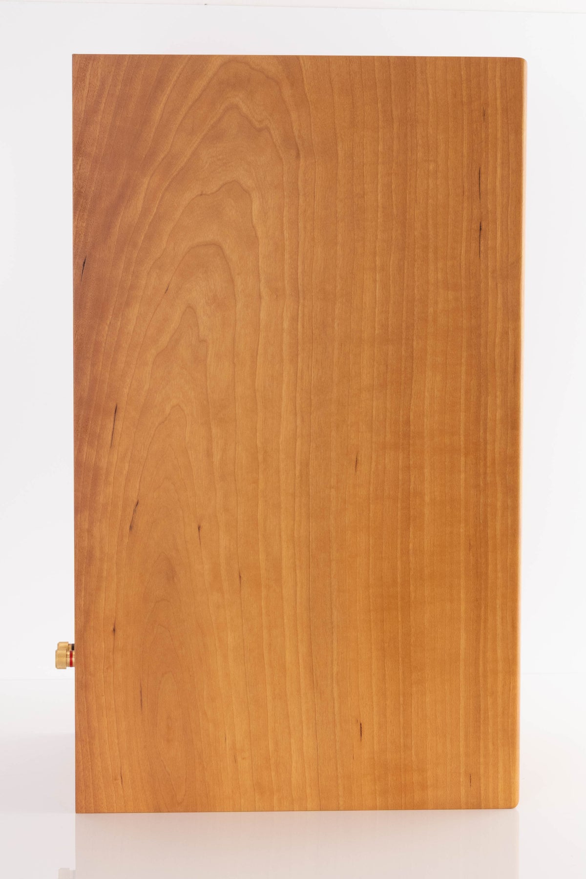 Left side view of a used Harbeth Compact 7ES 3 Standmount Speaker in a Cherry finish