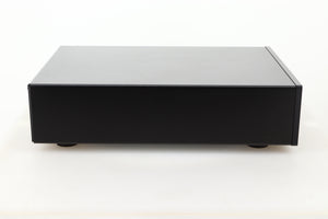 Side view of a used Heed Abacus DAC in Black finish
