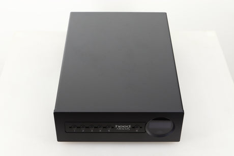 Top view of a used Heed Abacus DAC in Black finish