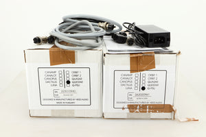 Boxes of a used Heed Questar MM Phonostage with Q-PSU III Power Supply 