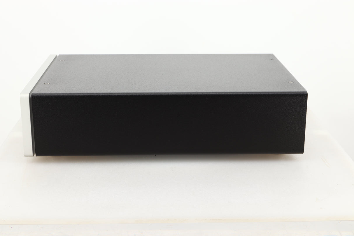 Side view of a used Heed Thesis Delta CD Transport in Black finish 