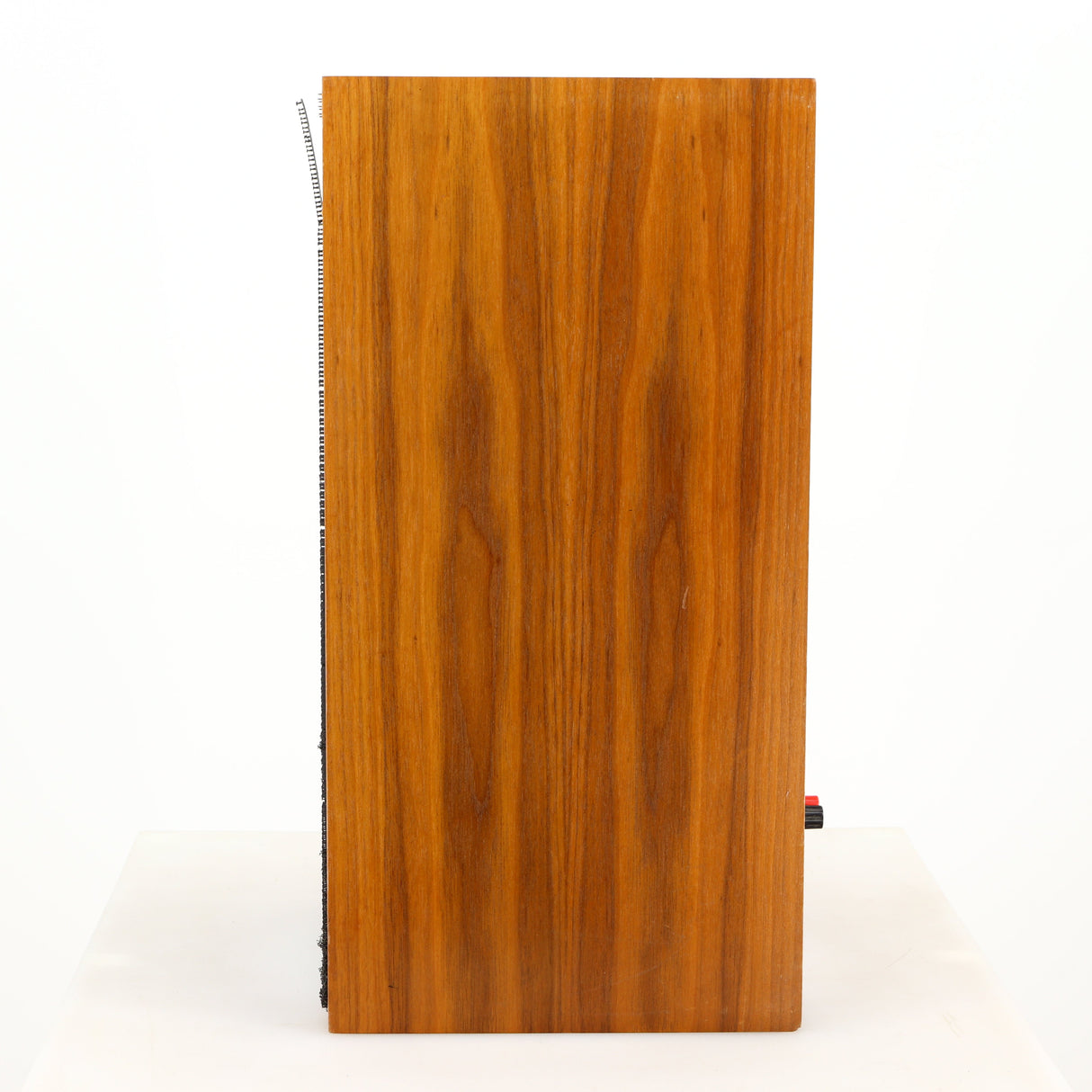 Right side view of a used Heybrook HP2 Standmount Speaker in a teak finish