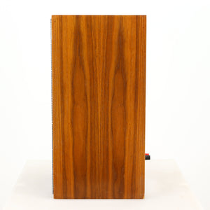 Right side view of a used Heybrook HP2 Standmount Speaker in a teak finish