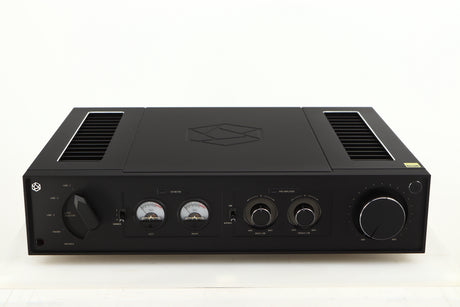 Front view of a used HiFi ROSE RA280 Integrated Amplifier in a black finish