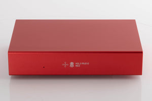 Front view of a used Holo Audio Red Network Streamer in a Red finish