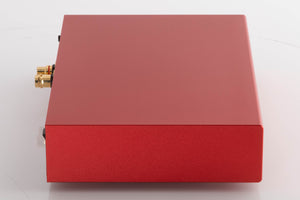 Left side view of a used Holo Audio Red Network Streamer in a Red finish