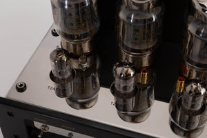Close up view of a used Icon Audio Stereo 40i Integrated Valve Amplifier