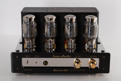 Front view of a used Icon Audio Stereo 40i Integrated Valve Amplifier