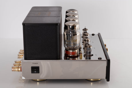 Side view of a used Icon Audio Stereo 40i Integrated Valve Amplifier