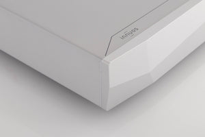 Front left corner view of a used Innuos Pulse Network Music Player in Silver