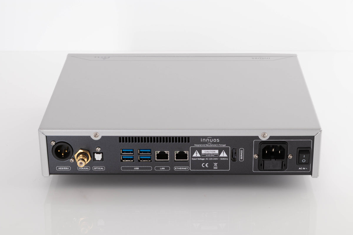 Rear view of a used Innuos Pulse Network Music Player in Silver