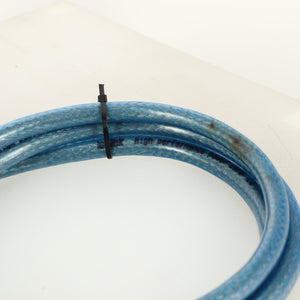 Close up of a used Isotek Elite High Performance Power Cord 1.5m showing brown making on sheathing
