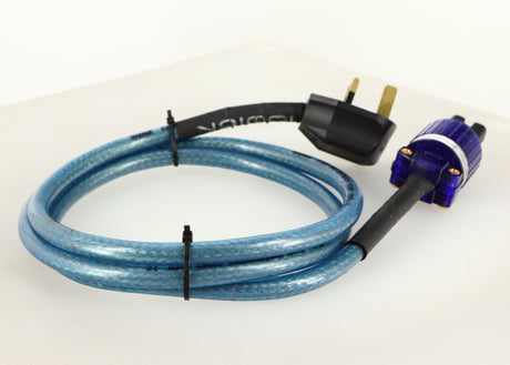 Rear left angle of a used Isotek Elite High Performance Power Cord 1.5m