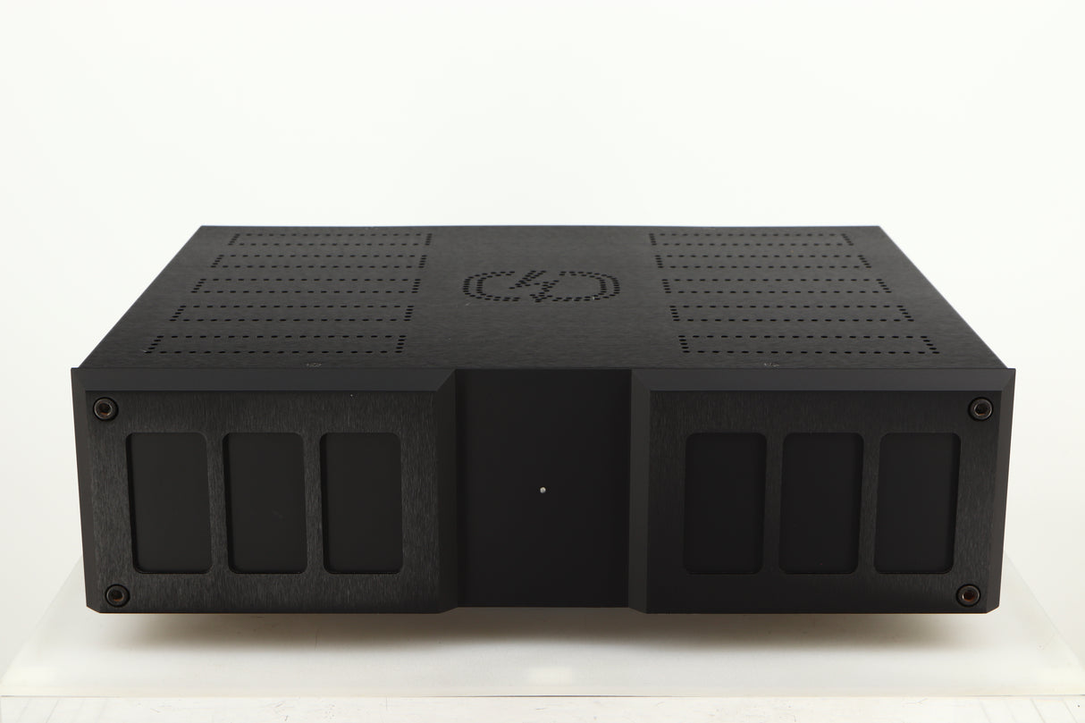 Front view of a used Isotek Nova Mains Conditioner in a black finish
