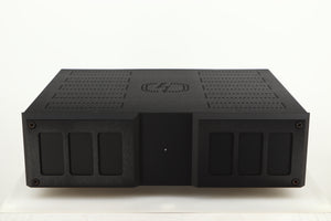 Front view of a used Isotek Nova Mains Conditioner in a black finish