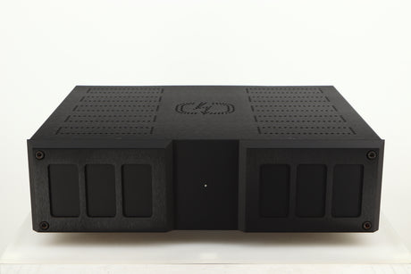 Front view of a used Isotek Nova Mains Conditioner in a black finish