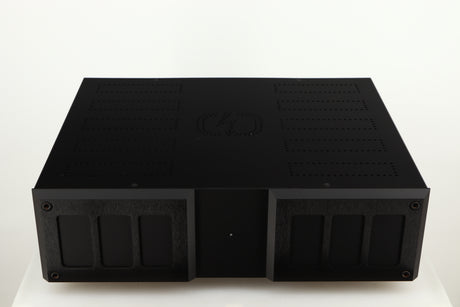 Top of a used Isotek Nova Mains Conditioner in a black finish