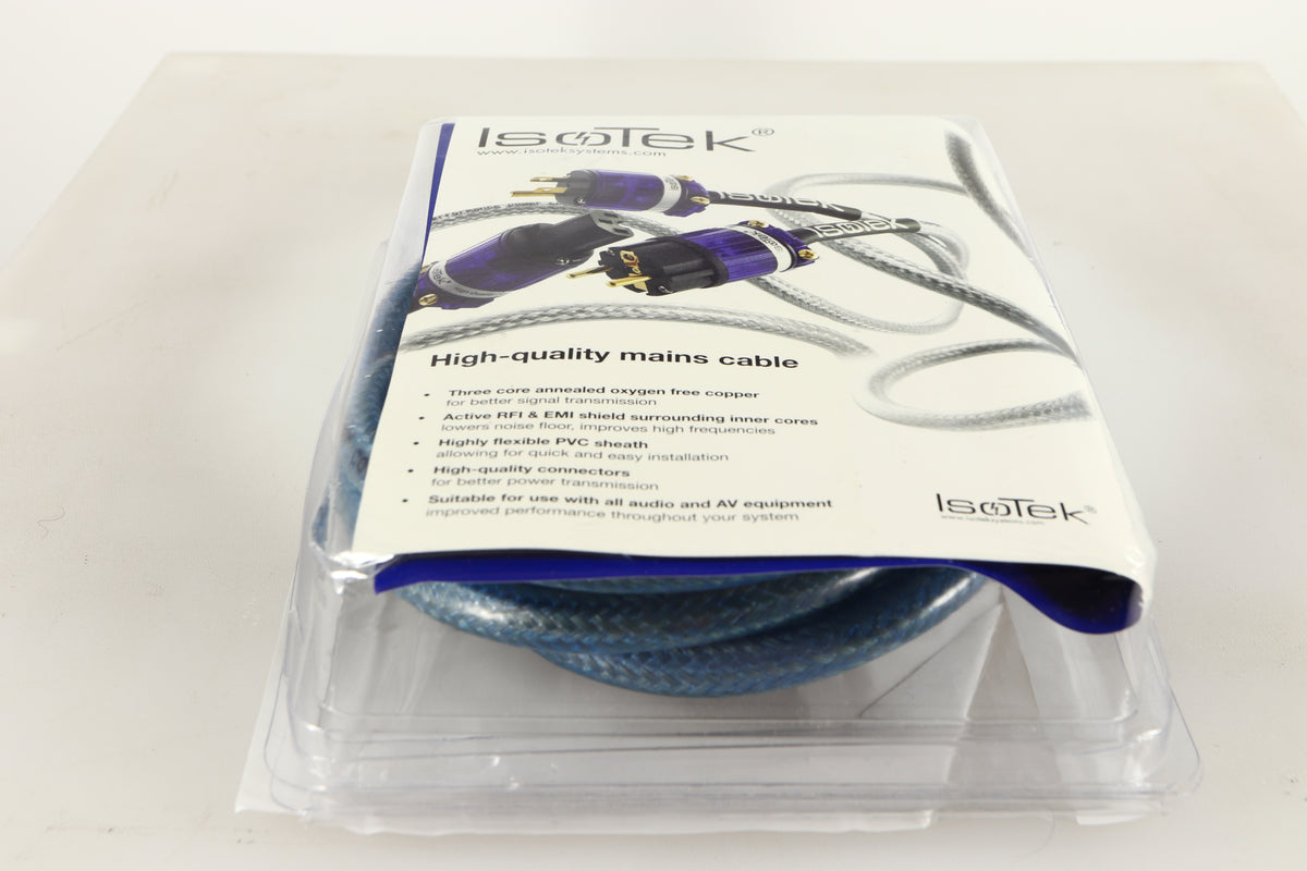 Box of a used Isotek Performance Power Cord 16A 2.0m