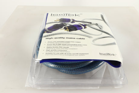 Box of a used Isotek Performance Power Cord 16A 2.0m