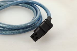 Close up view of a used Isotek Performance Power Cord 16A 2.0m