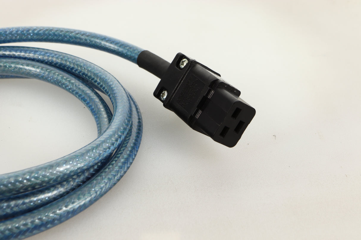 Close up view of a used Isotek Performance Power Cord 16A 2.0m
