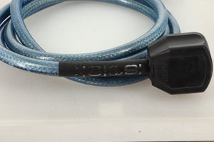 Close up view of a used Isotek Performance Power Cord 16A 2.0m