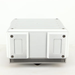Front view of a used Isotek Titan Mains Conditioner in a silver finish