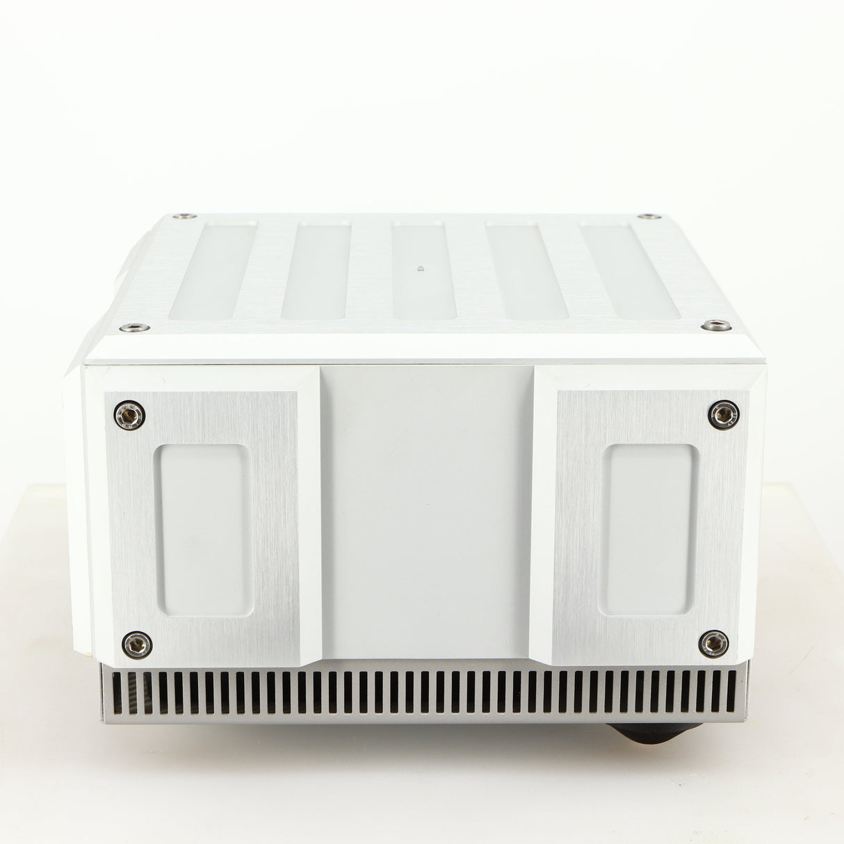 Right side view of a used Isotek Titan Mains Conditioner in a silver finish