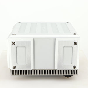 Right side view of a used Isotek Titan Mains Conditioner in a silver finish