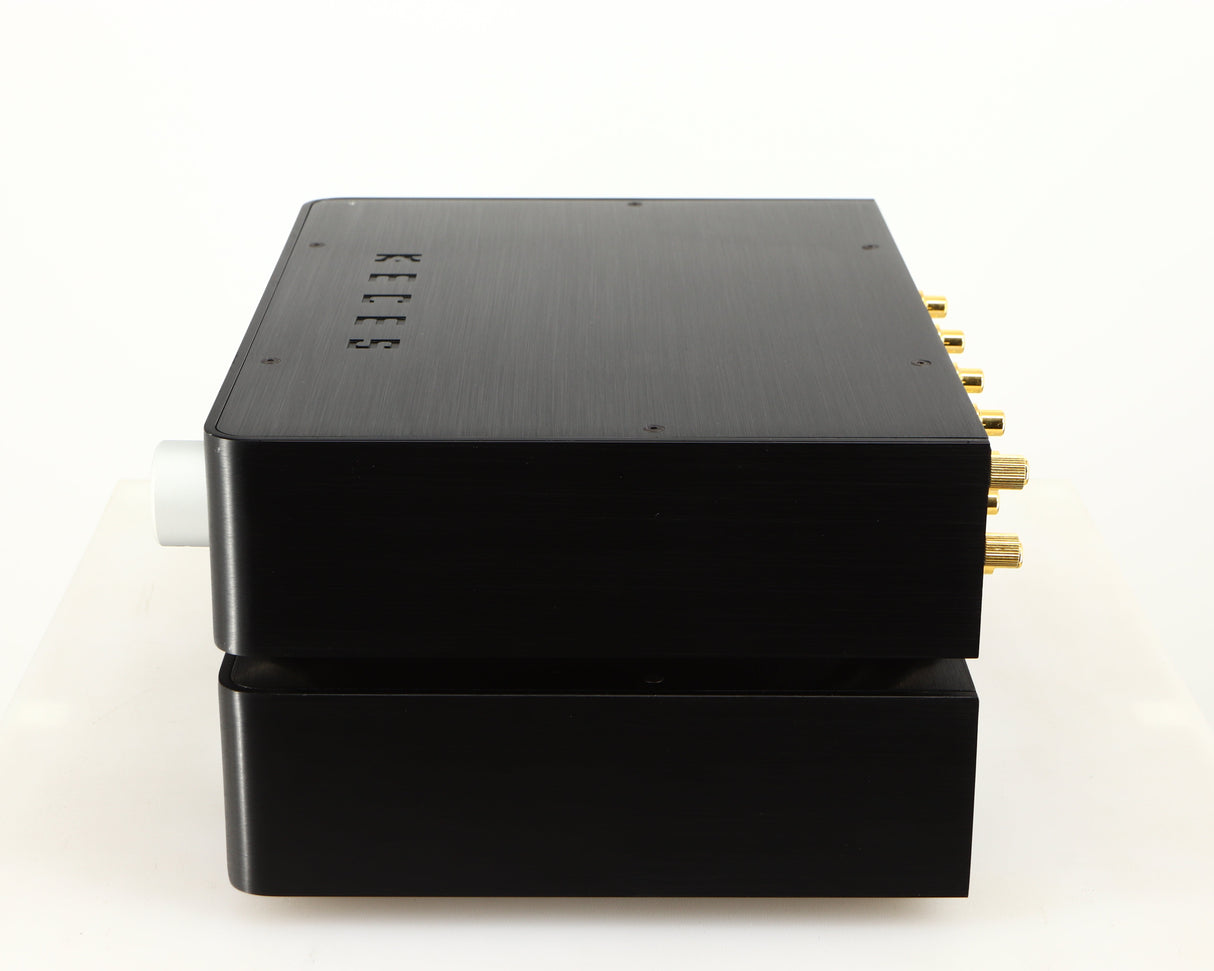Right side view of a used Keces Sphono Phonostage in a black finish