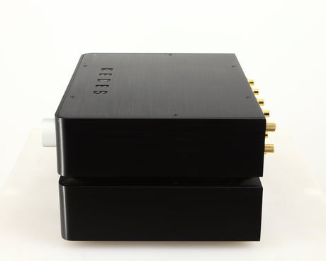 Right side view of a used Keces Sphono Phonostage in a black finish