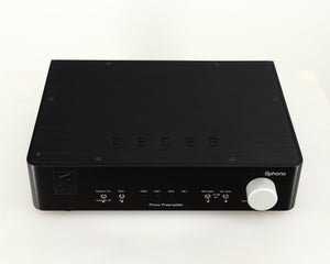 Top of a used Keces Sphono Phonostage in a black finish