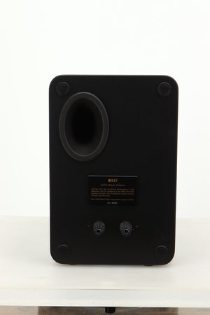 Rear view of a used KEF LS50 Black Edition Standmount Speaker