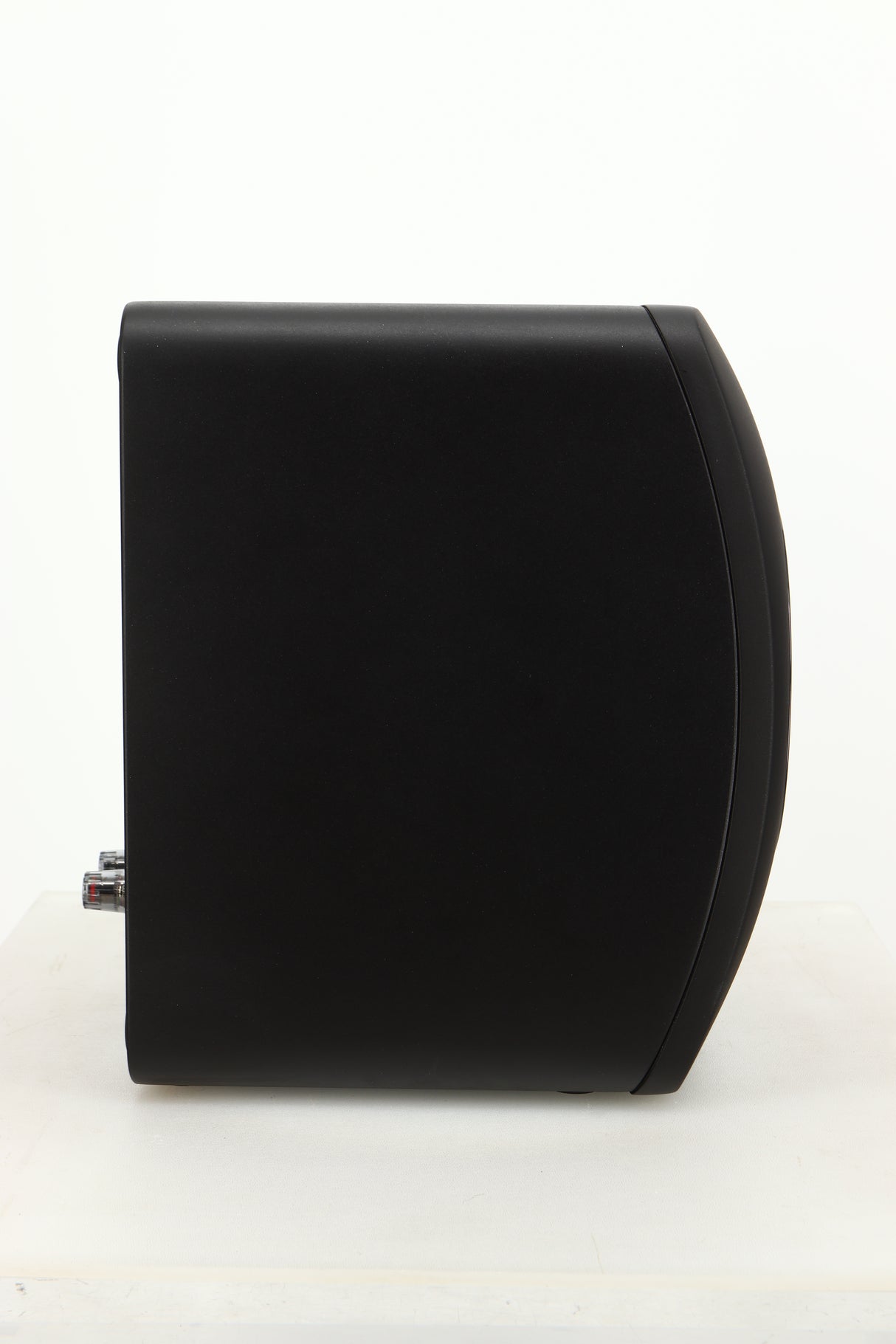 Side view of a used KEF LS50 Black Edition Standmount Speaker