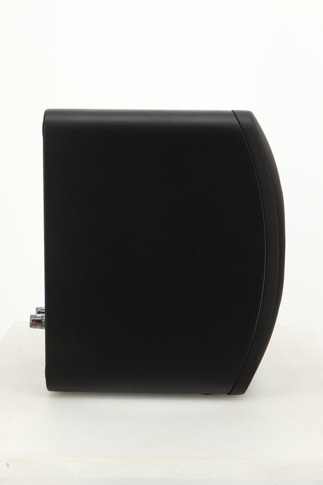 Side view of a used KEF LS50 Black Edition Standmount Speaker