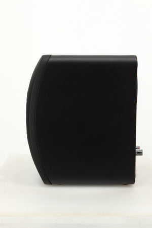 Side view of a used KEF LS50 Black Edition Standmount Speaker